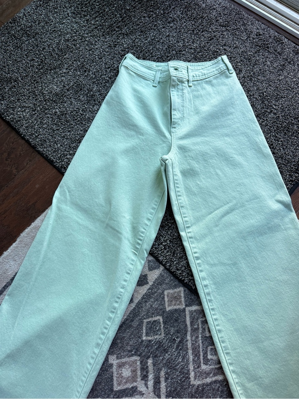 Women’s Mint Wide-Leg Jeans